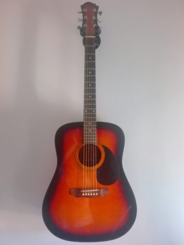 Guitarra acústica + pastilla