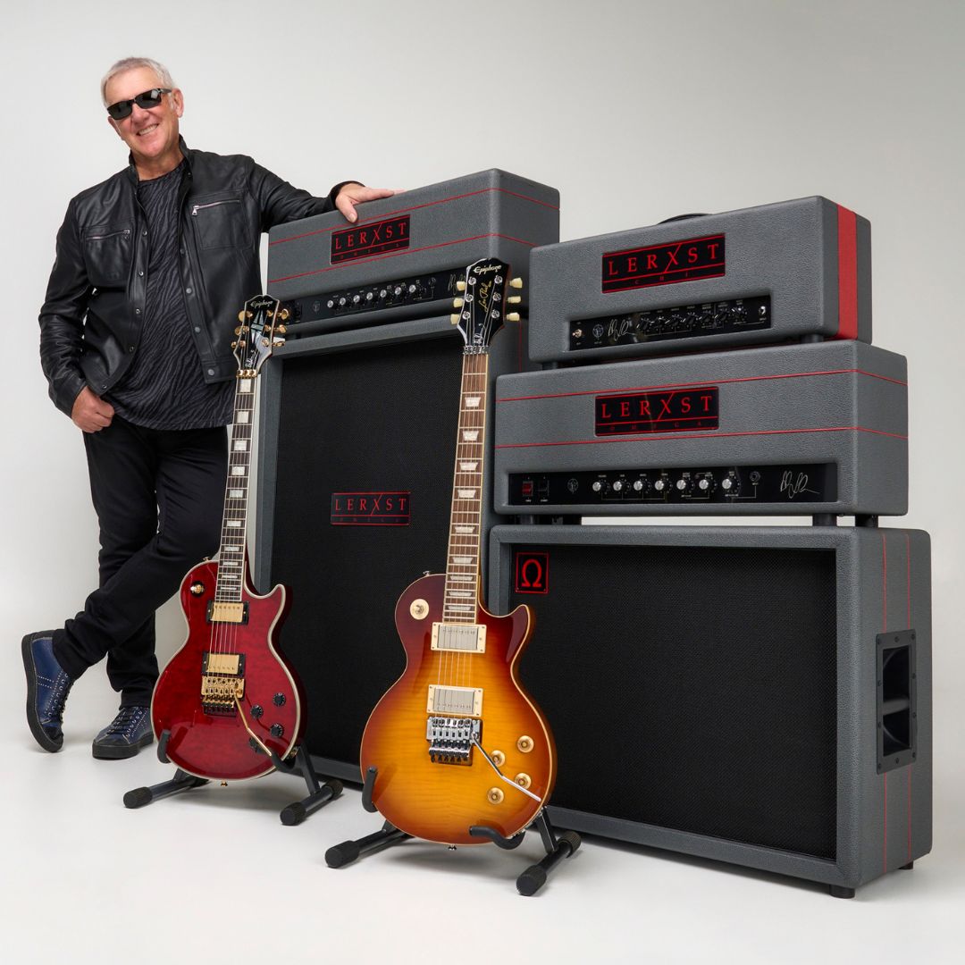 Alex Lifeson presenta LERXST Amps Cutaway Guitar Magazine