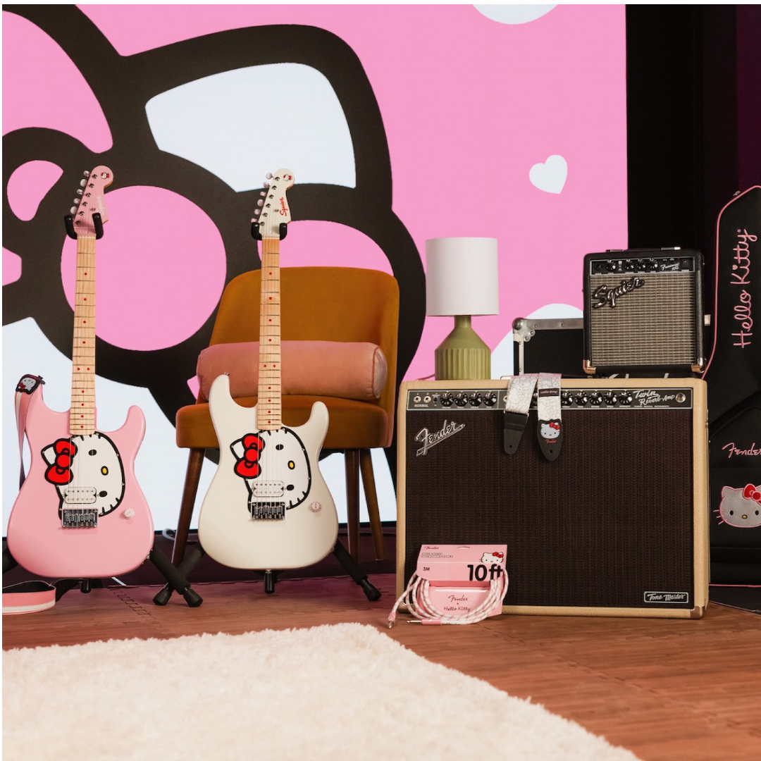 Fender x Hello Kitty 50 Ann Cutaway Guitar Magazine