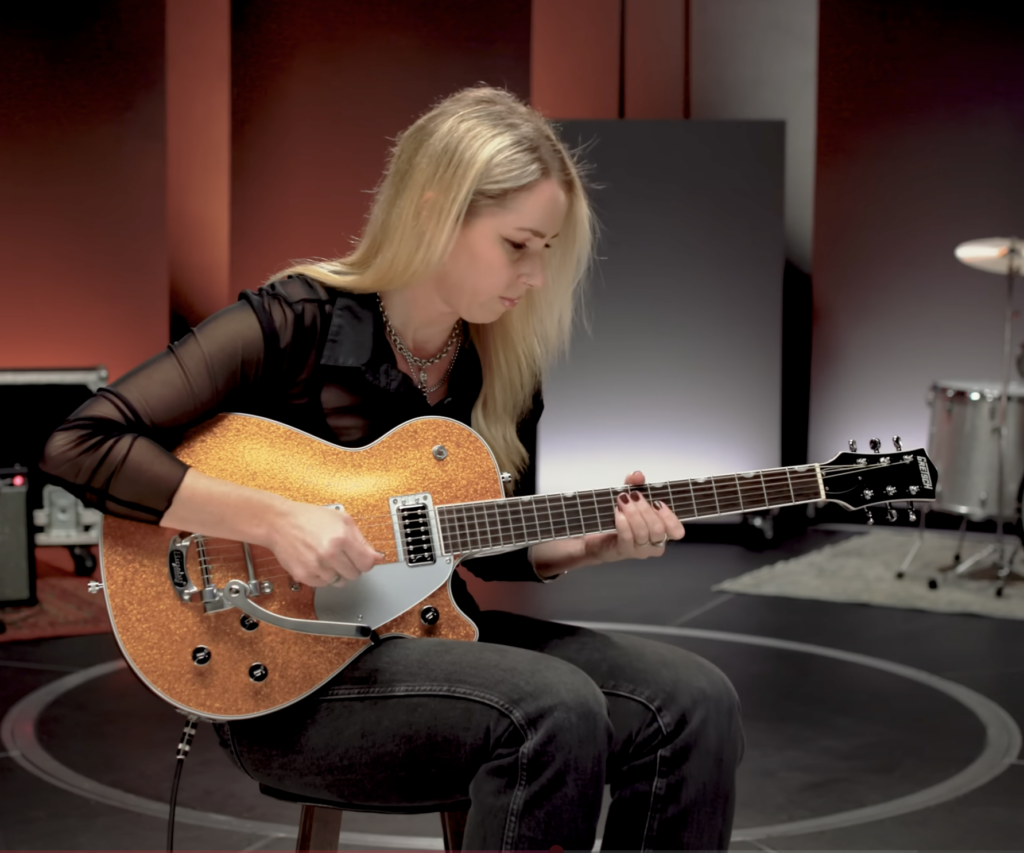 Gretsch G5230T Sparkle Jet Electromatic en Sparkle Gold