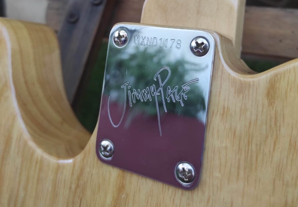 Fender Jimmy Page Telecaster, neckplate