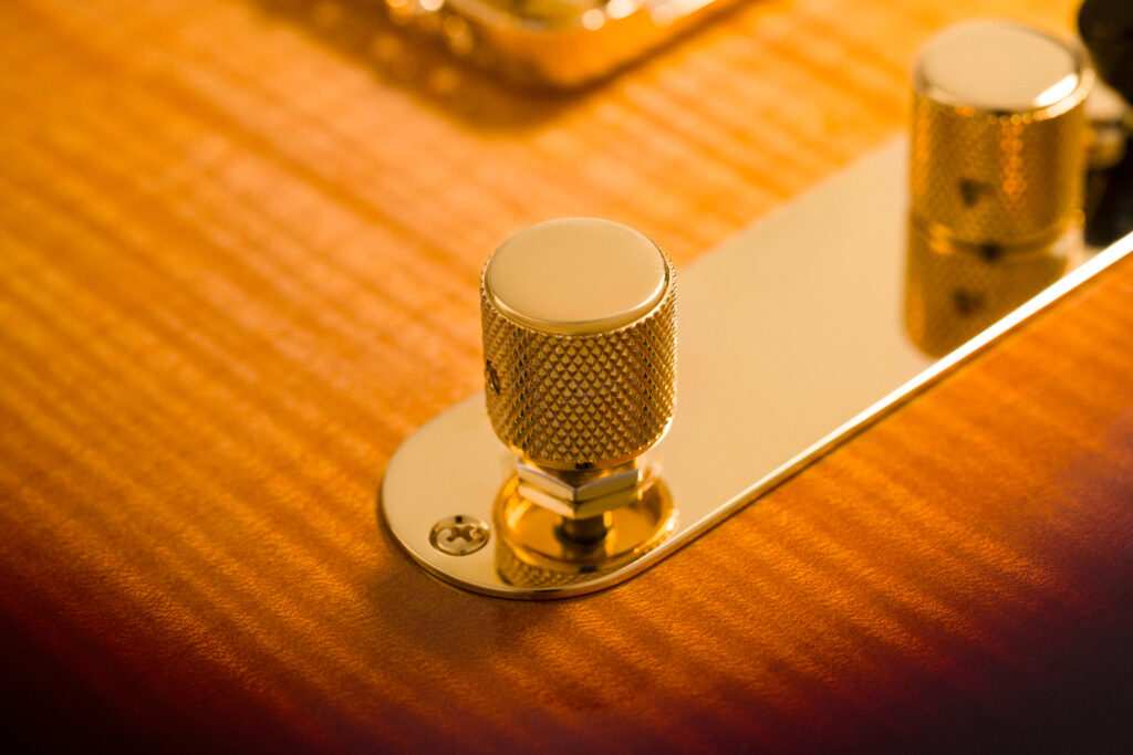 Fender 75 Anniversary Professional II Custom Telecaster, detalle controles