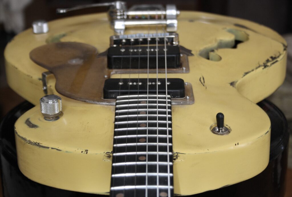 Delafuente Guitars Spanish, detalle inlays de palorrosa